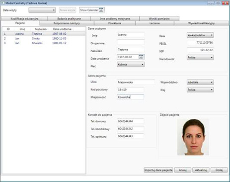 Rejestr pacjentów w MODELOWYM CENTRUM